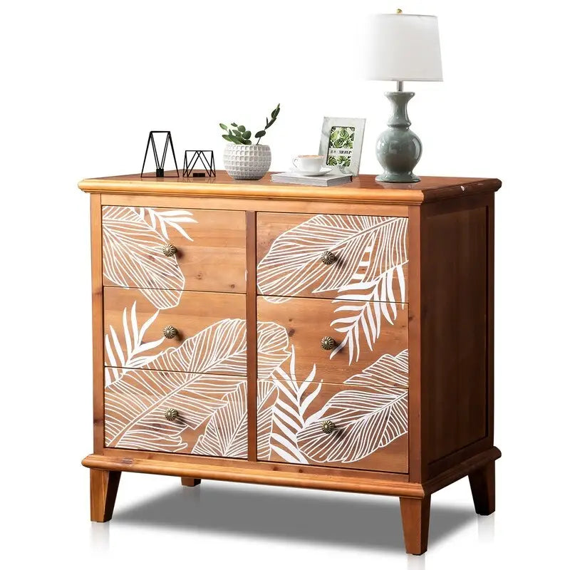 Commode coffre en bois massif