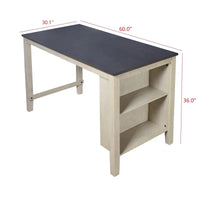 Africa - Ensemble de salle à manger hauteur comptoir 5 pièces avec table et chaises