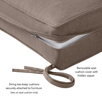 Sunbrella Ensemble de coussins d'extérieur à assise profonde premium 2 pièces