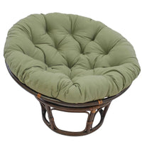 Fauteuil Papasan en rotin Bali 42 po avec coussin en sergé