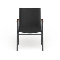 Chaise empilable robuste avec accoudoirs - 21P x 21L x 31H
