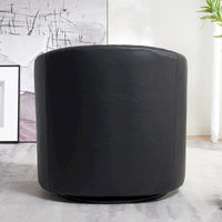 Fauteuil à barillet pivotant en cuir PU touffeté KINWELL 29