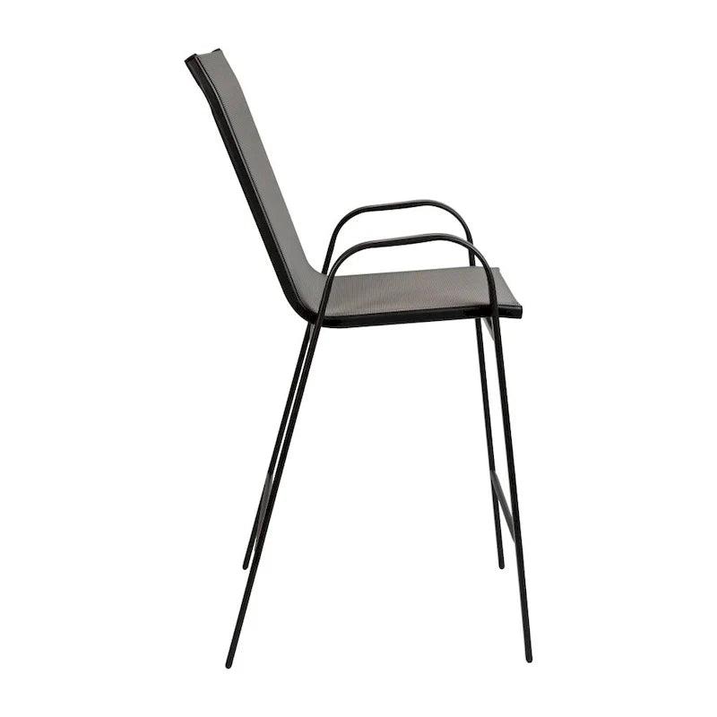Lot de 4 tabourets de bar d'extérieur avec matériau Flex Comfort - Tabouret de terrasse
