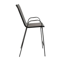 Lot de 4 tabourets de bar d'extérieur avec matériau Flex Comfort - Tabouret de terrasse