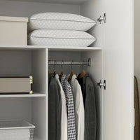 Armoires-penderies 2 portes autoportantes pour chambre avec tringle de suspension