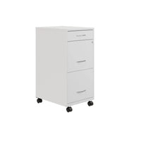 Space Solutions Classeur métallique 3 tiroirs 18 de profondeur