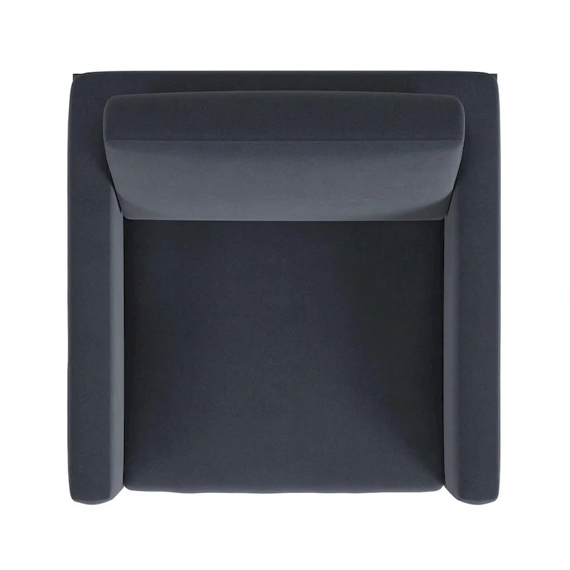 Fauteuil club moderne HomePop rembourré avec cadre en métal