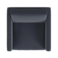 Fauteuil club moderne HomePop rembourré avec cadre en métal