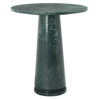 Table d'appoint ronde haute en marbre SAFAVIEH Couture Ghicu - 56 cm L x 53 cm P x 61 cm H - 21Wx21Dx24H