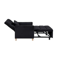 Fauteuil Lit Convertible 3 en 1, Noir