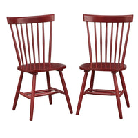 Chaises de salle à manger à barreaux en bois massif Venice Simple Living (Lot de 2)