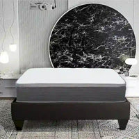 Matelas hybride à mémoire de forme et ressorts ensachés Equilibria 8 po. - Moelleux - Livré en boîte