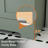 Wavy Line Ensemble meuble-lavabo de salle de bain 30/36/48 avec vasque & robinet