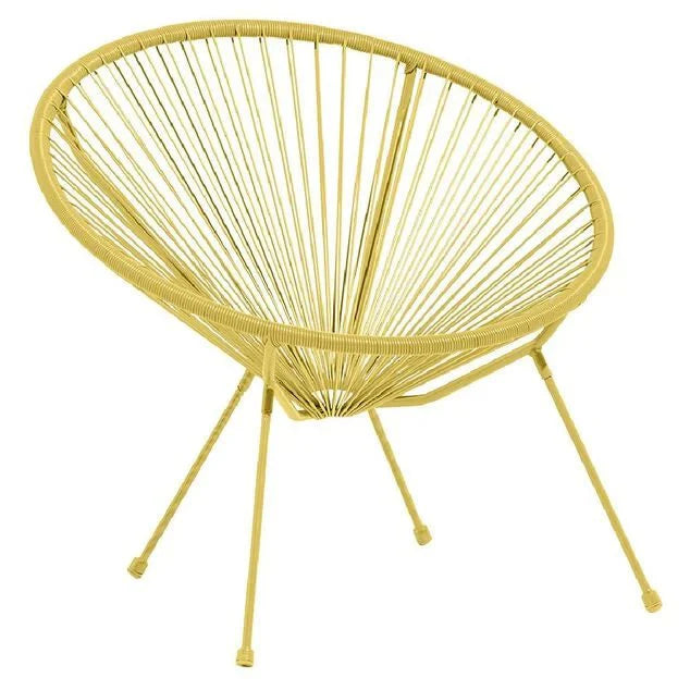 Fauteuil de jardin Urban filaire jaune 85x72xH83cm