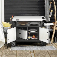 Table de préparation et desserte de cuisine mobile Royal Gourmet avec rangement