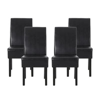 Chaises de salle à manger tapissées à motifs Pertica (lot de 4) par Christopher Knight Home