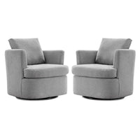 Fauteuils pivotants modernes Chenille pour salon