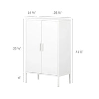 Armoire de rangement métallique à 2 portes avec étagères réglables