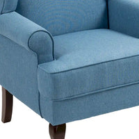 Lot de 2 fauteuils d'appoint à oreilles traditionnels rembourrés