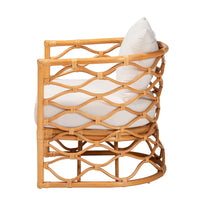 Fauteuil Acelynn Bohème en Rotin Clair Miel