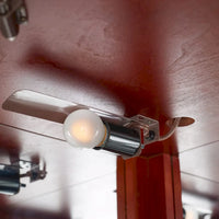 Vitrine d'angle à 6 étagères avec lumières, miroirs et étagères réglables, merisier