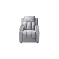 Fauteuil inclinable de luxe pour enfants avec repose-pieds, appuie-tête et 2 porte-gobelets, en microfibre, pour les enfants de 3 ans et plus